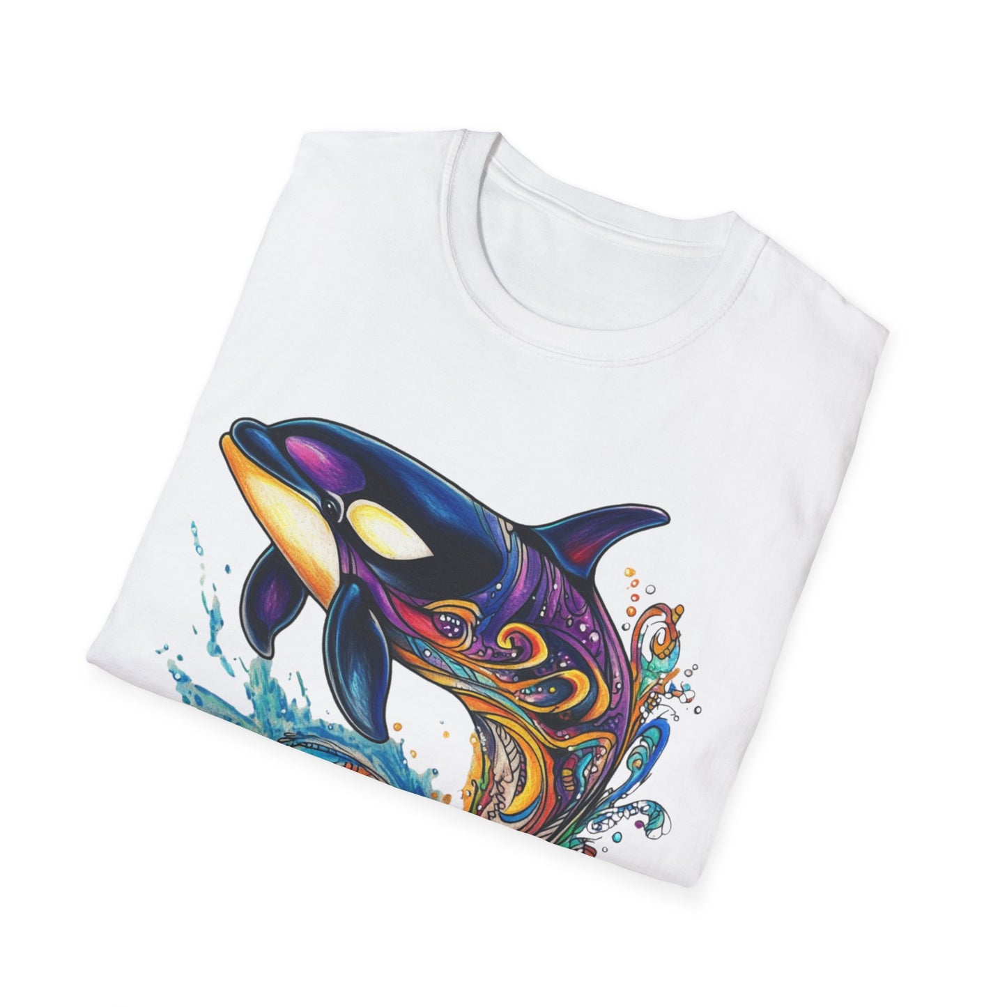 Colorful Orca Whale T-Shirt