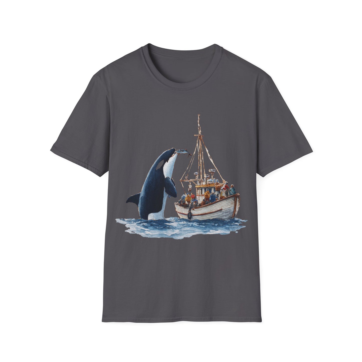 Orca Offering a fish T-shirt