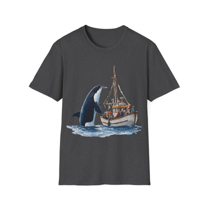 Orca Offering a fish T-shirt