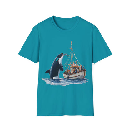 Orca Offering a fish T-shirt