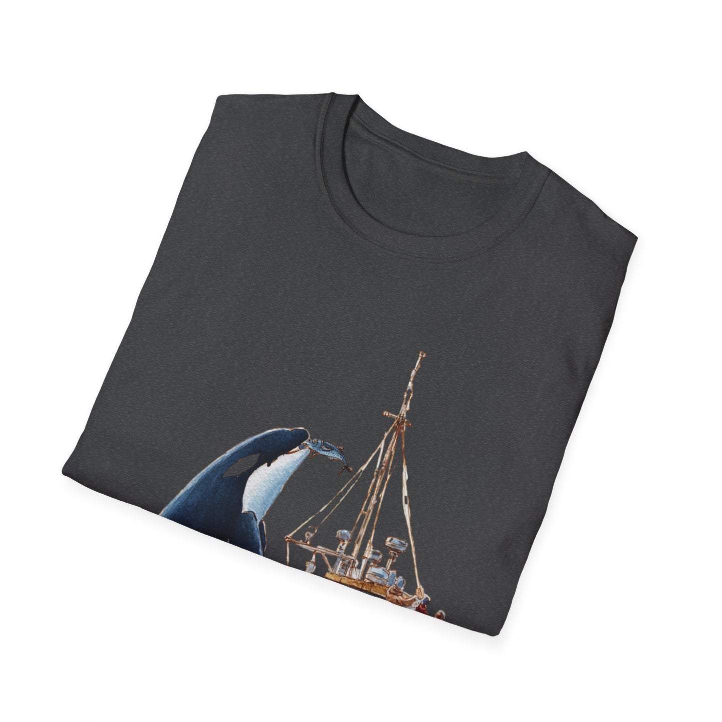 Orca Offering a fish T-shirt