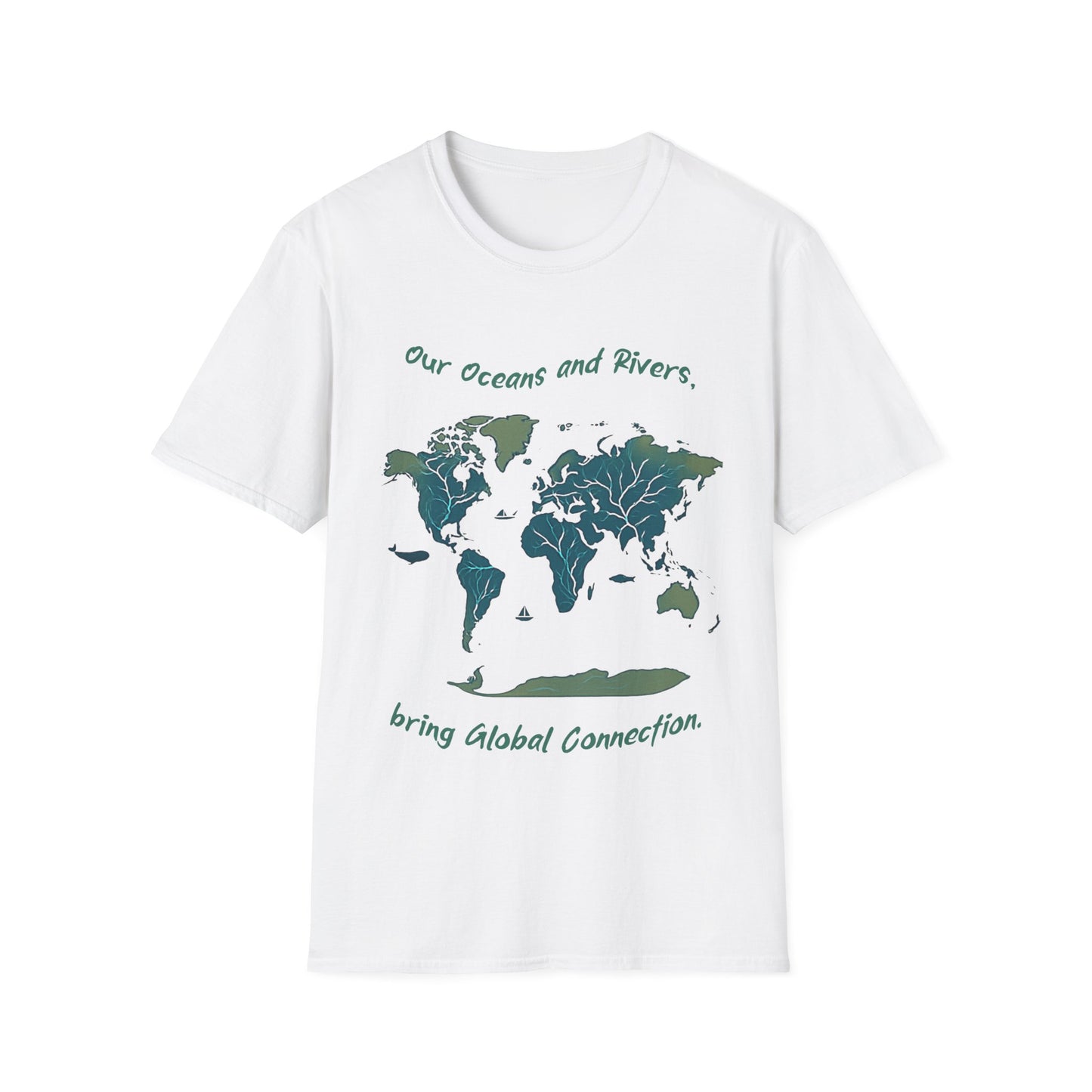 Eco-Friendly World Map T-Shirt