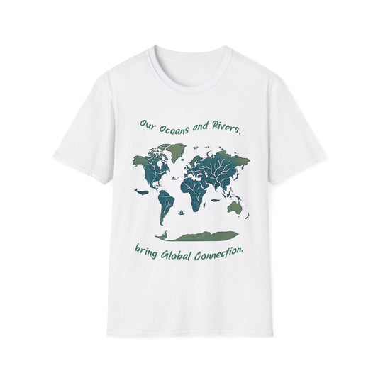 Eco-Friendly World Map T-Shirt
