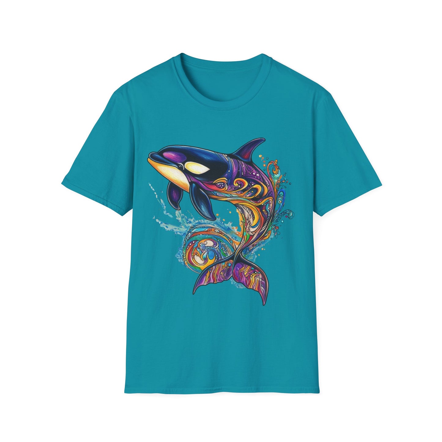Colorful Orca Whale T-Shirt