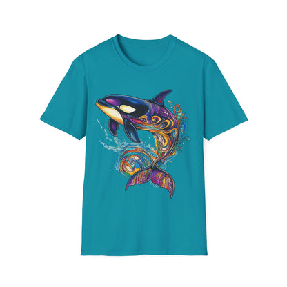 Colorful Orca Whale T-Shirt