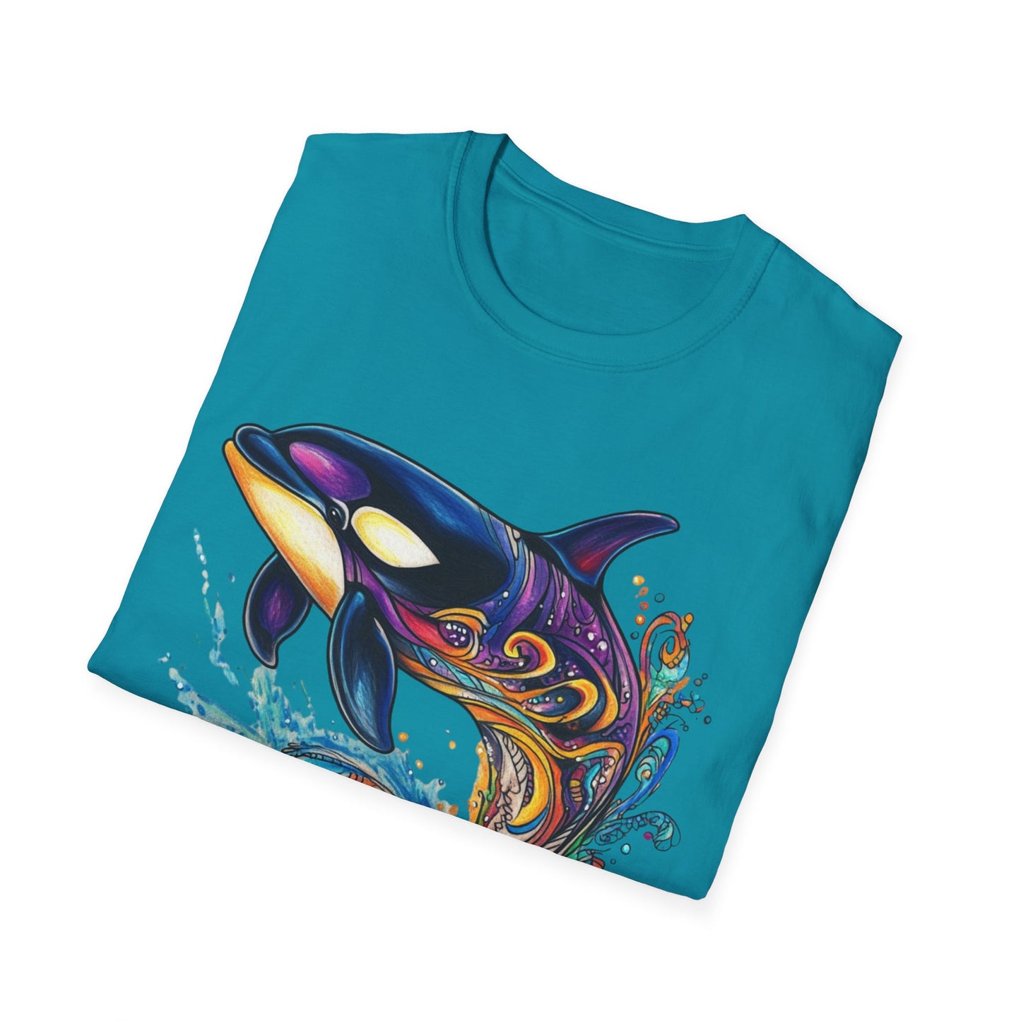 Colorful Orca Whale T-Shirt