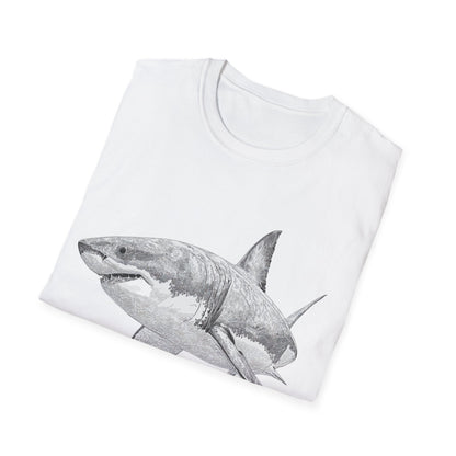 White Shark Graphic  T-Shirt