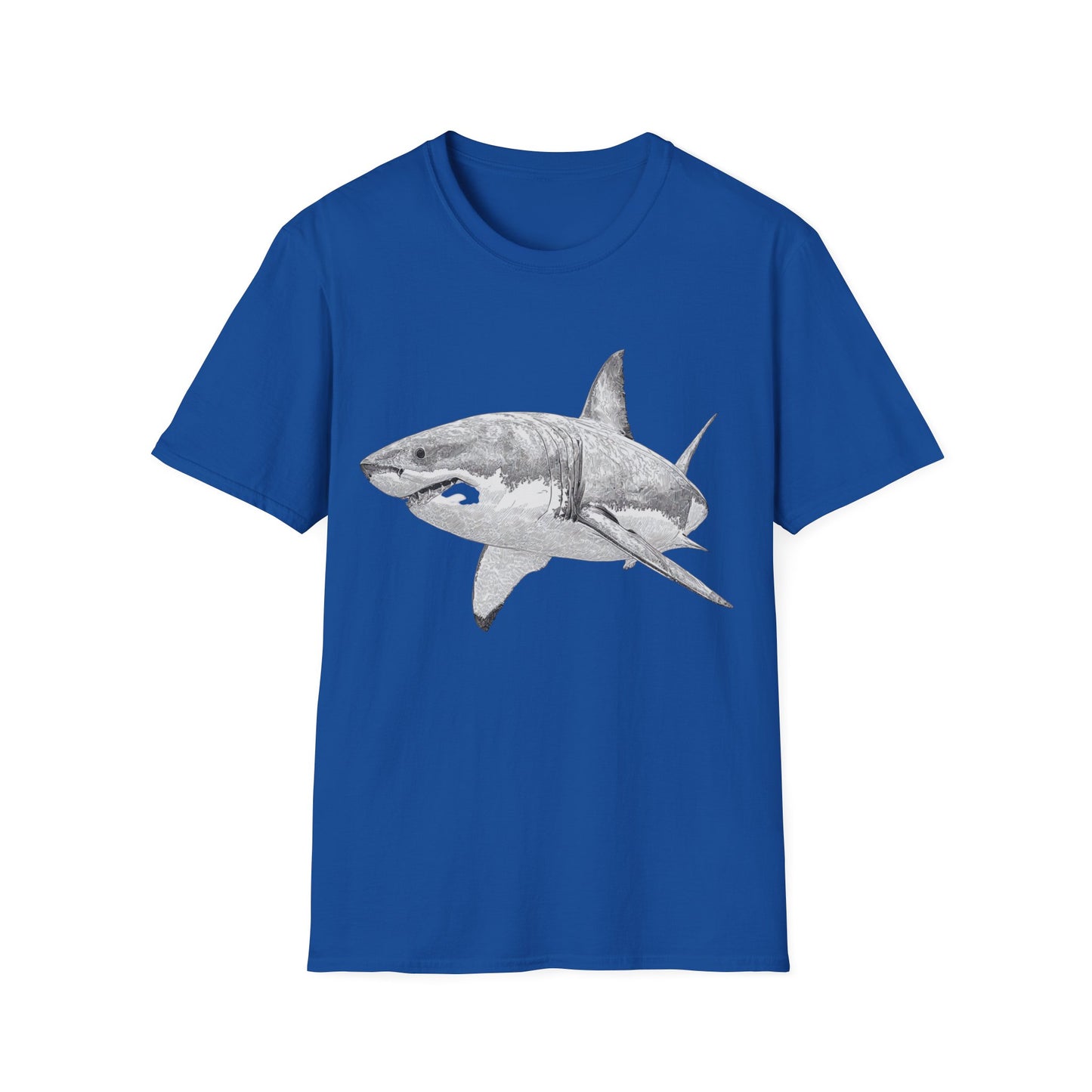 White Shark Graphic  T-Shirt