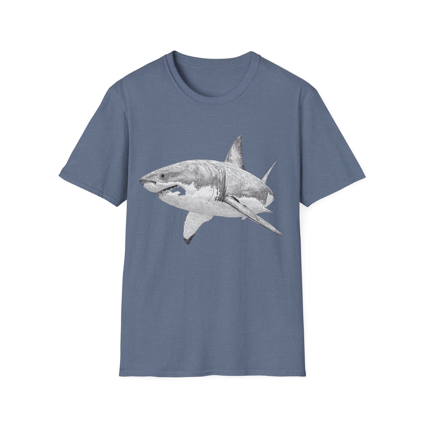 White Shark Graphic  T-Shirt