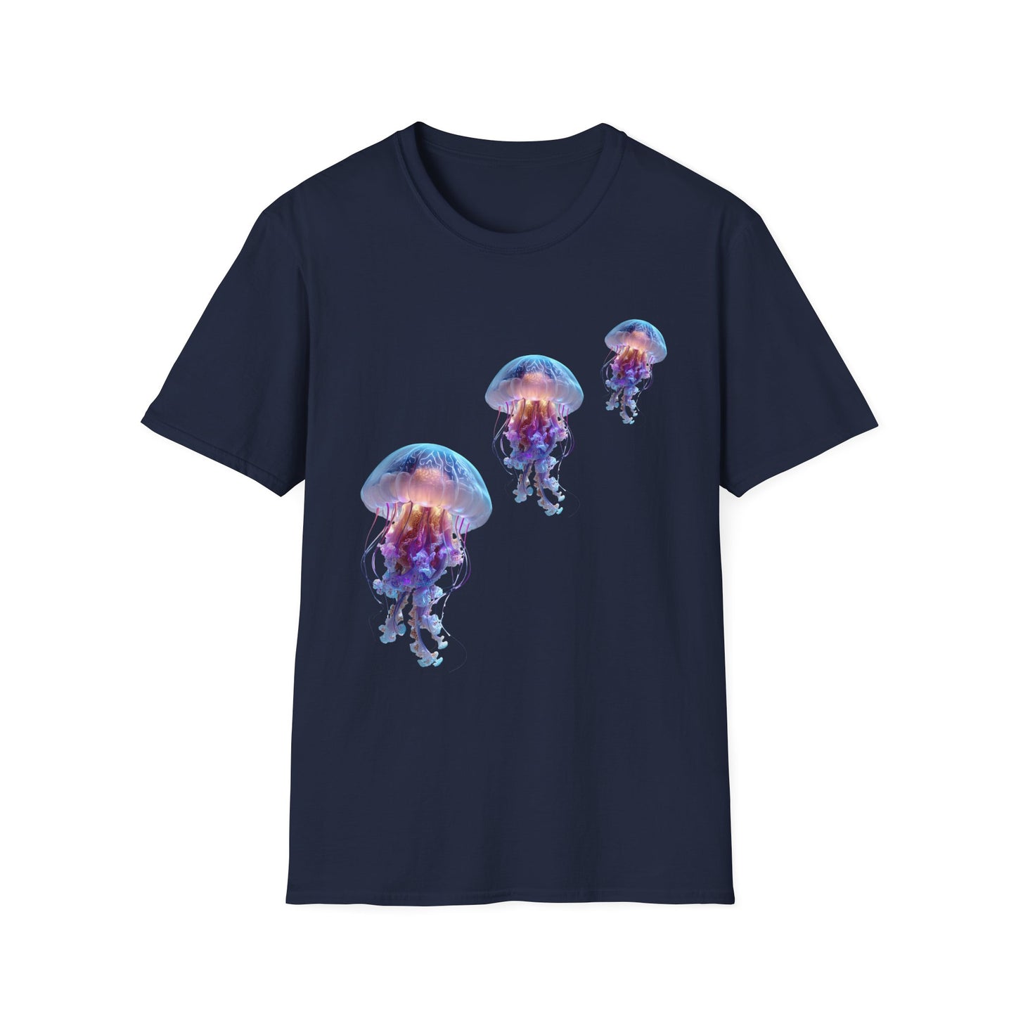 Colorful Jellyfish Graphic T-Shirt