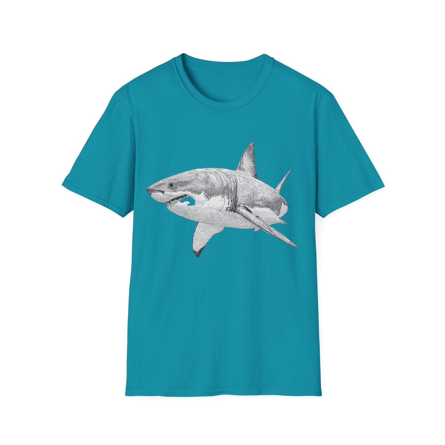 White Shark Graphic  T-Shirt