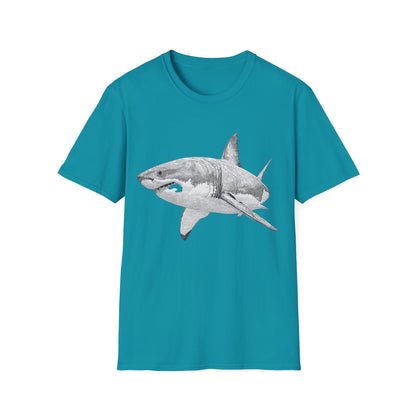 White Shark Graphic  T-Shirt