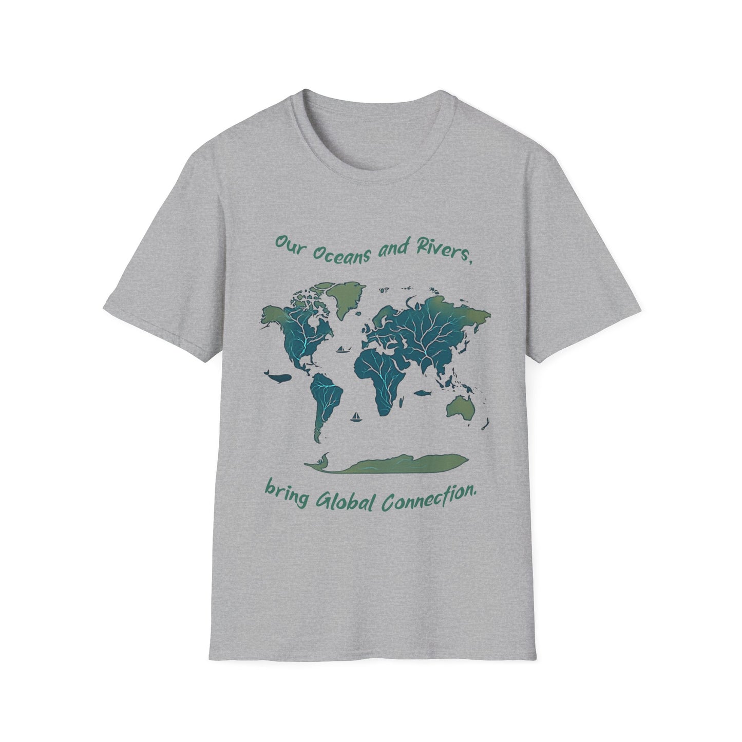 Eco-Friendly World Map T-Shirt