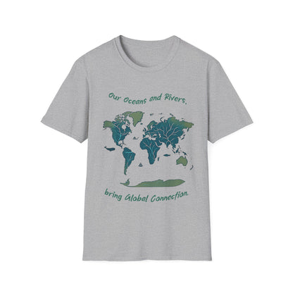 Eco-Friendly World Map T-Shirt