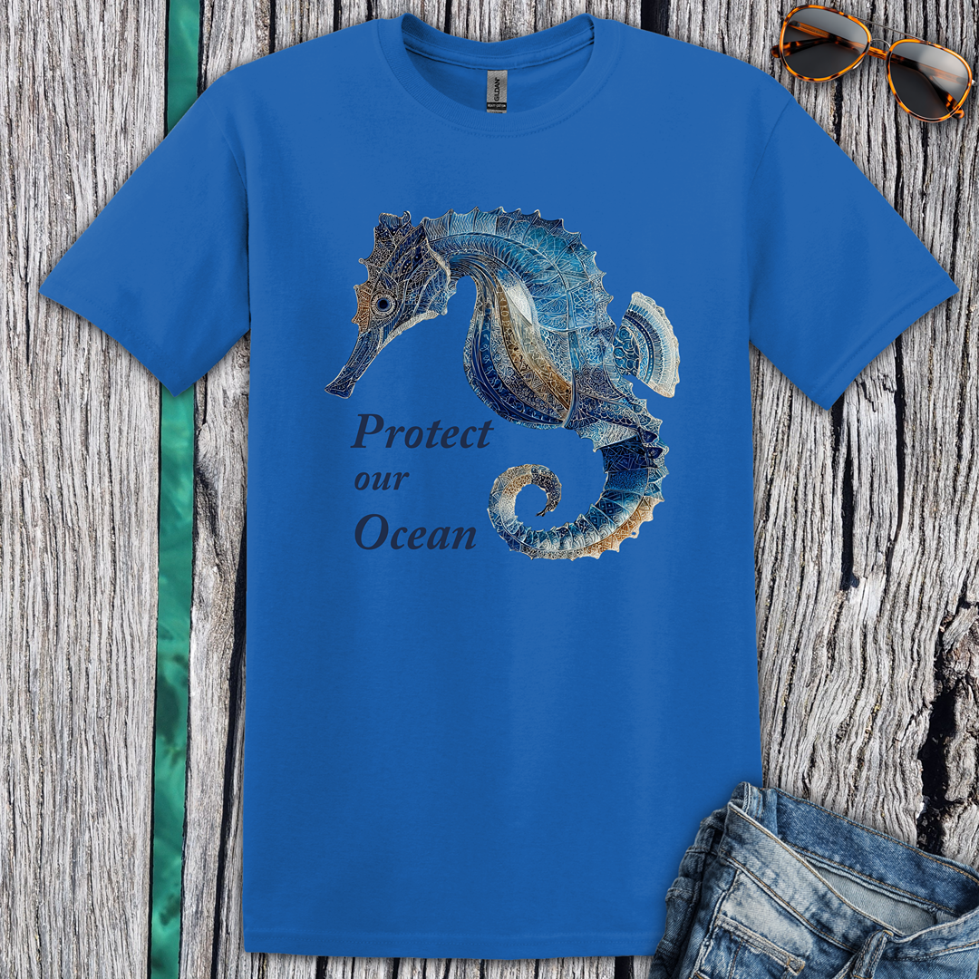 Protect Our Ocean Seahorse T-Shirt