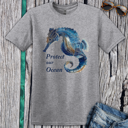 Protect Our Ocean Seahorse T-Shirt