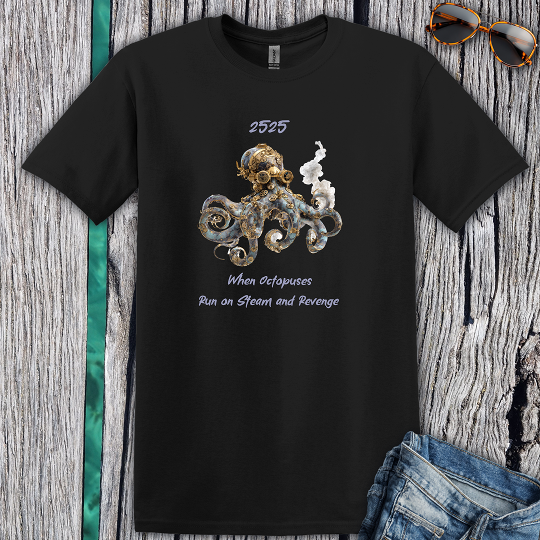 Octopus Steam and Revenge T-shirt