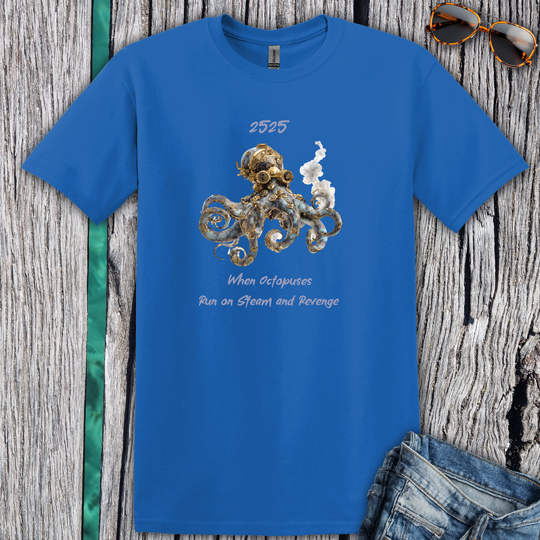 Octopus Steam and Revenge T-shirt