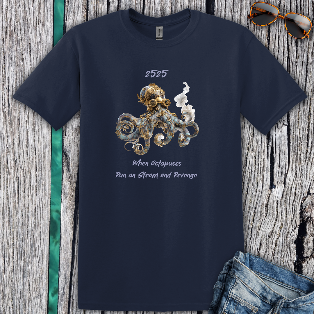 Octopus Steam and Revenge T-shirt