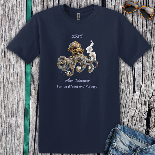 Octopus Steam and Revenge T-shirt