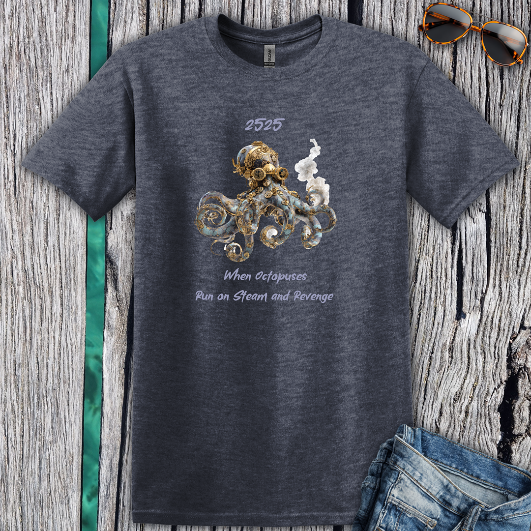 Octopus Steam and Revenge T-shirt