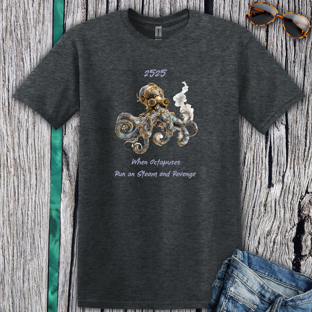 Octopus Steam and Revenge T-shirt