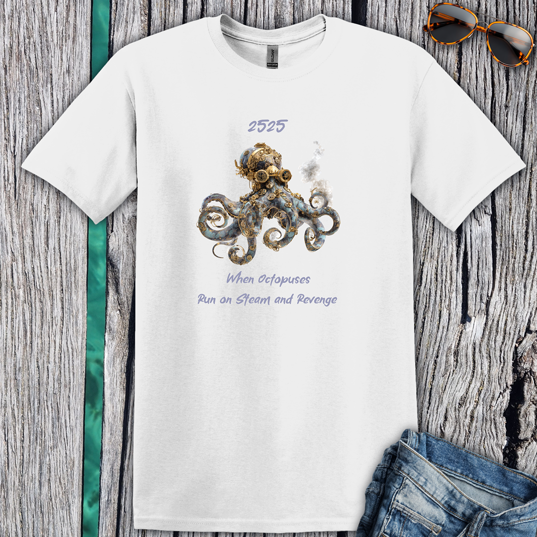Octopus Steam and Revenge T-shirt