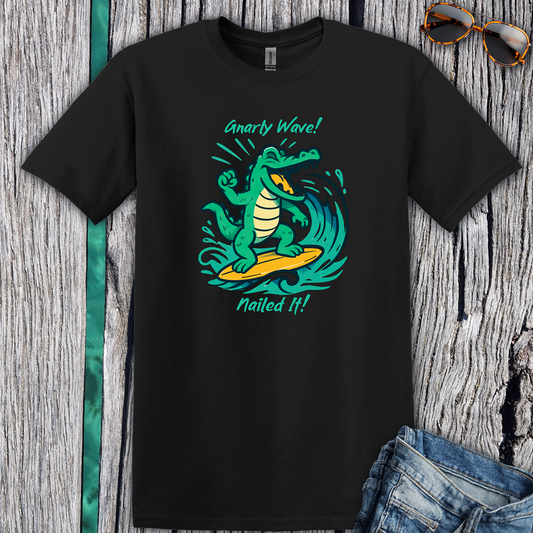 Surfing Crocodile T-Shirt