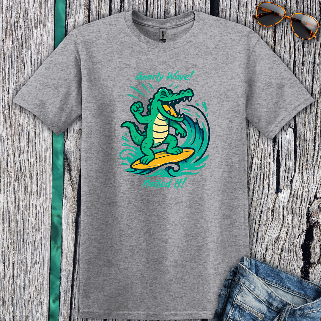 Surfing Crocodile T-Shirt