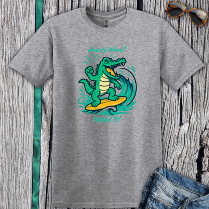 Surfing Crocodile T-Shirt