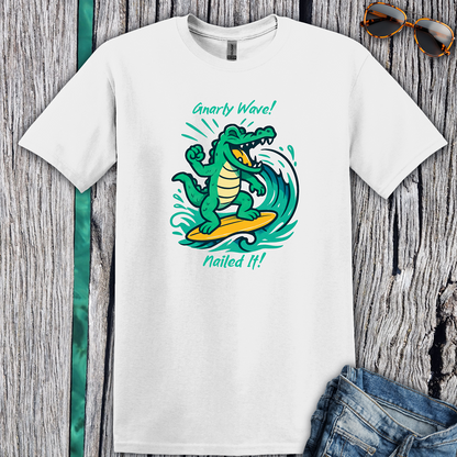 Surfing Crocodile T-Shirt