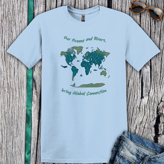 Eco-Friendly World Map T-Shirt