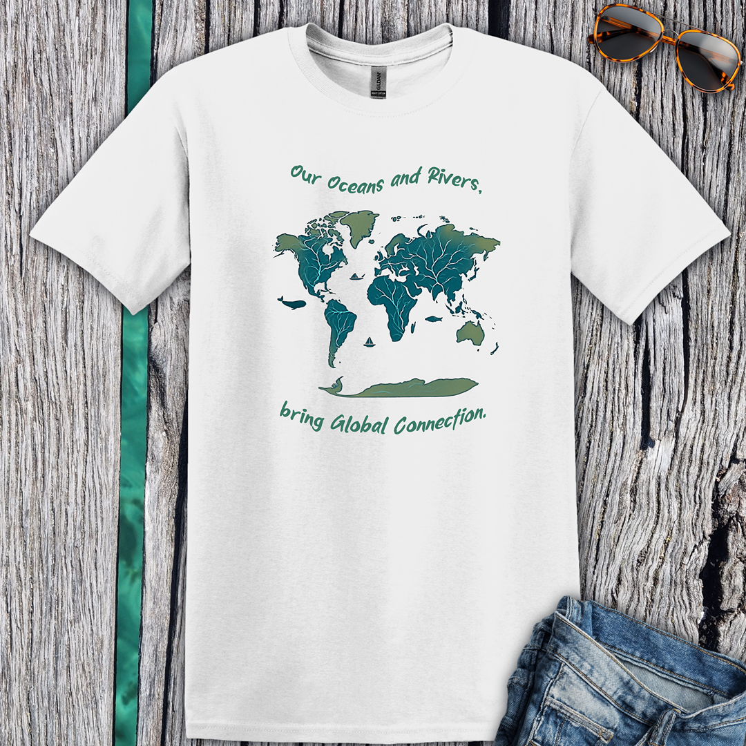 Eco-Friendly World Map T-Shirt
