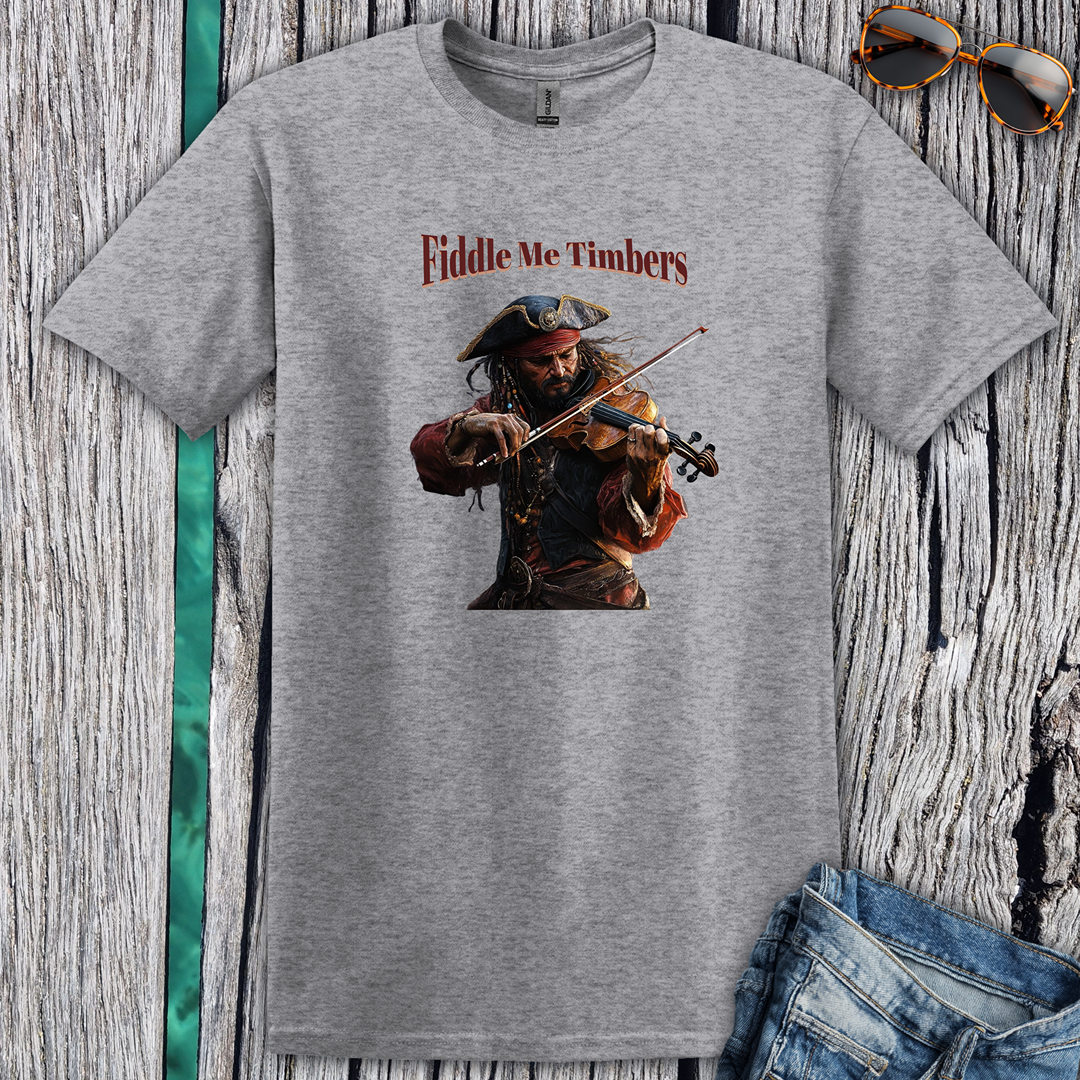 Pirate Fiddle Me Timbers T-Shirt