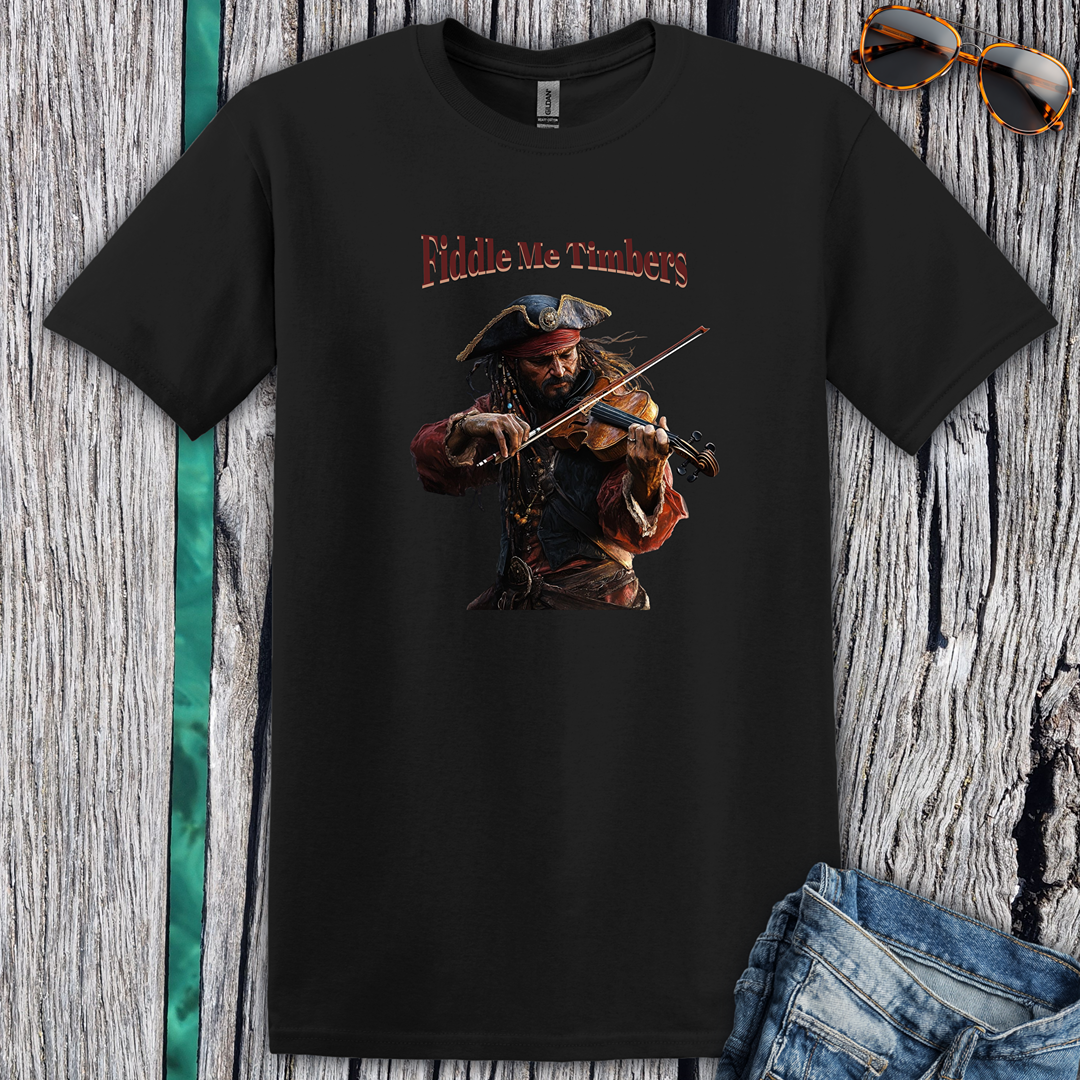 Pirate Fiddle Me Timbers T-Shirt