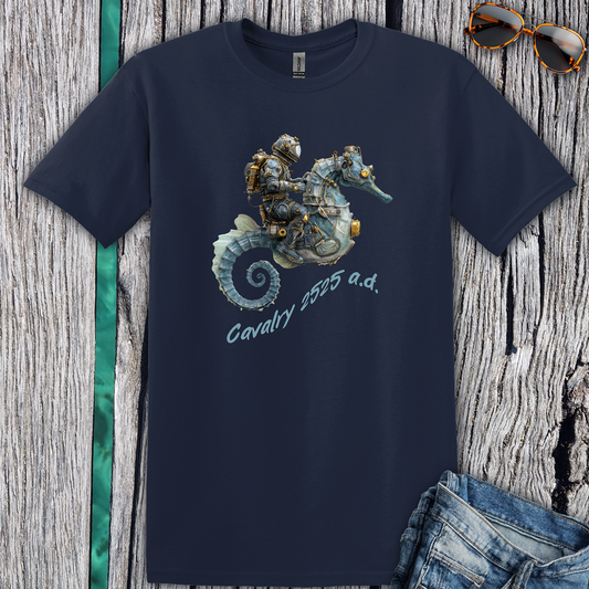 Steampunk Seahorse Cavalry T-Shirt
