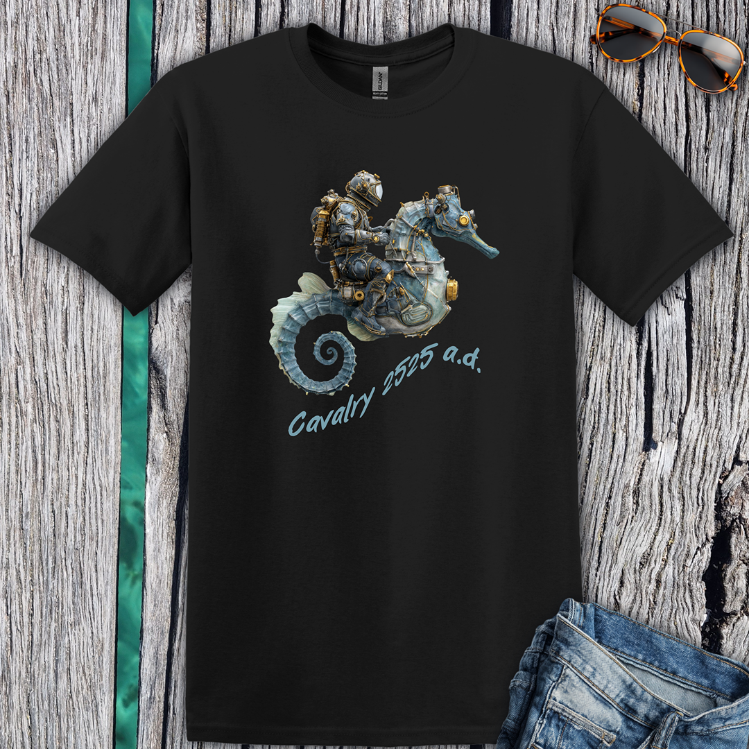 Steampunk Seahorse Cavalry T-Shirt