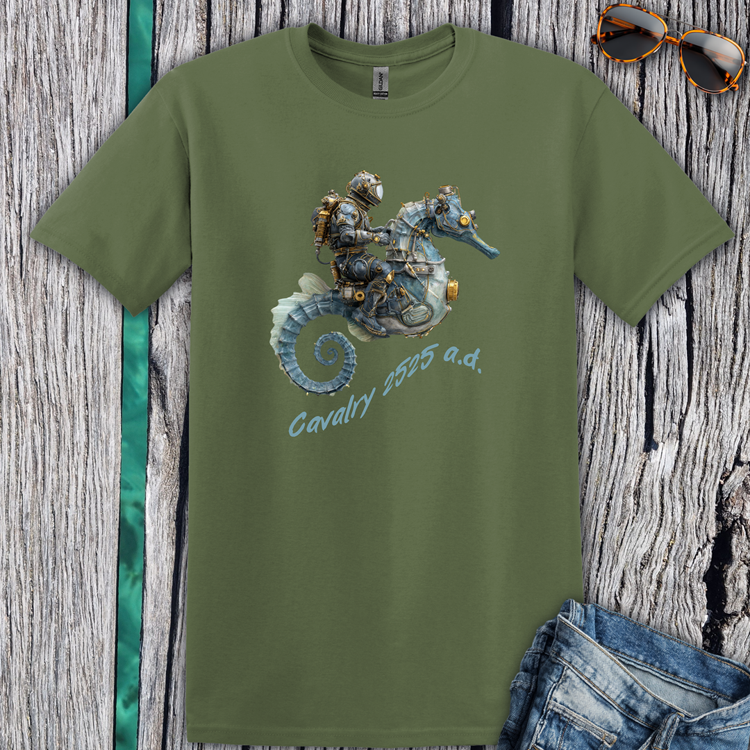 Steampunk Seahorse Cavalry T-Shirt