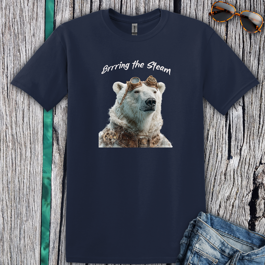 Polar Bear 'Brrring the Steam'  T-Shirt