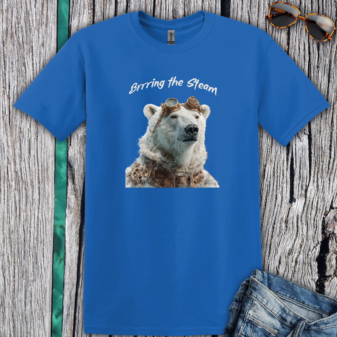 Polar Bear 'Brrring the Steam'  T-Shirt