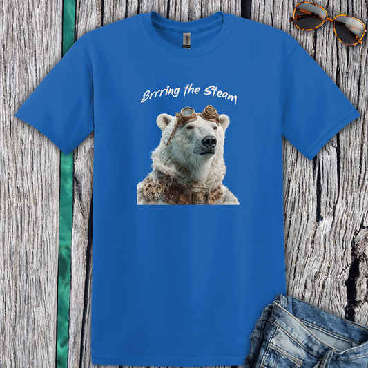 Polar Bear 'Brrring the Steam'  T-Shirt