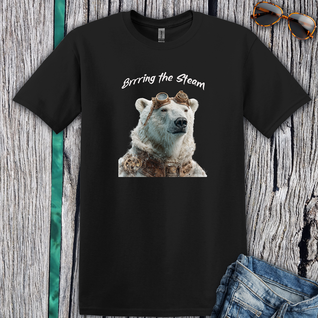 Polar Bear 'Brrring the Steam'  T-Shirt