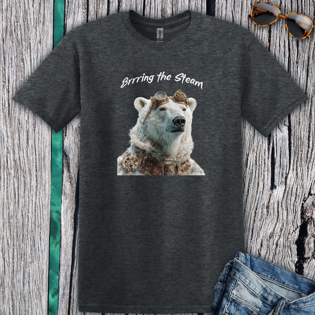 Polar Bear 'Brrring the Steam'  T-Shirt