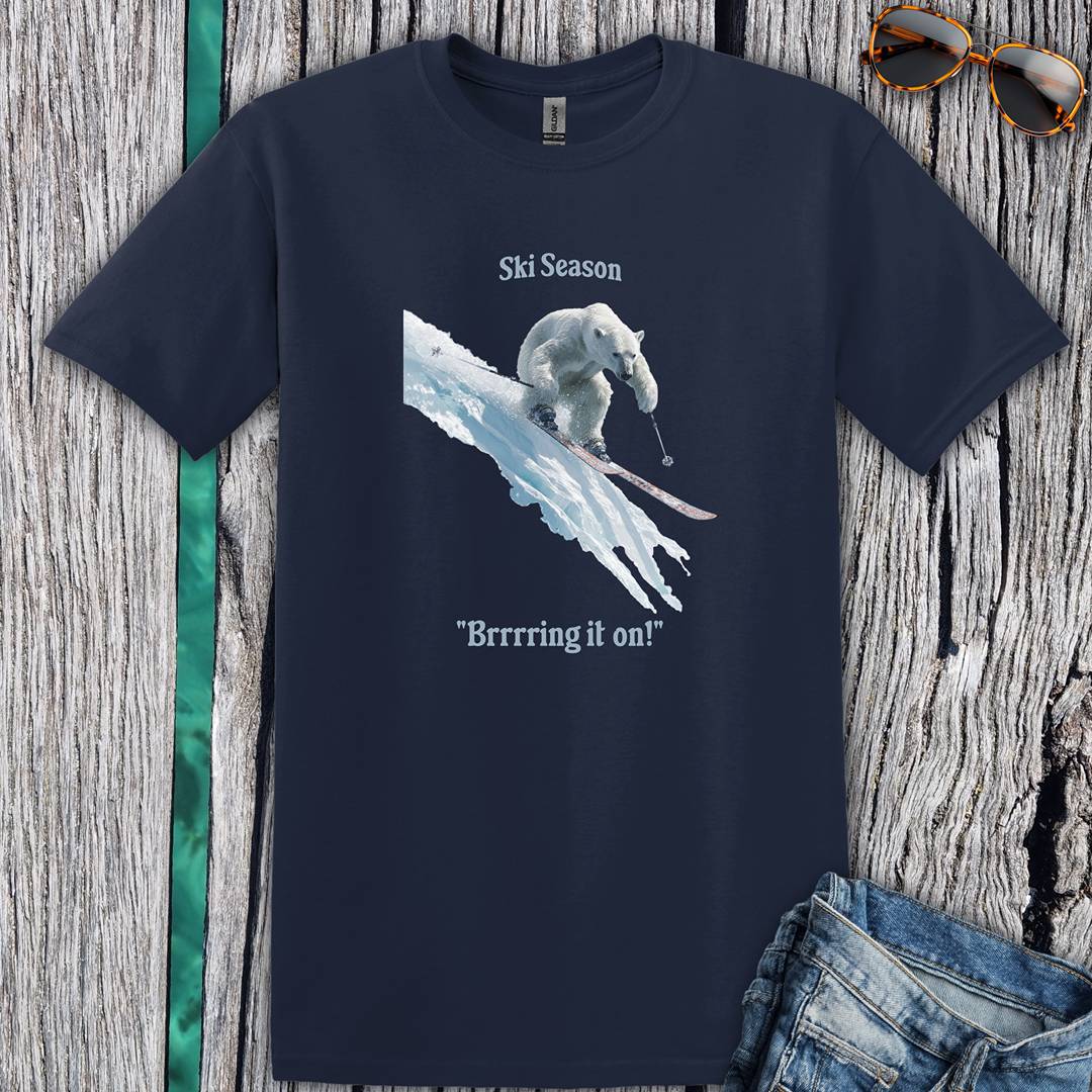 Ski Season Polar Bear T-Shirt