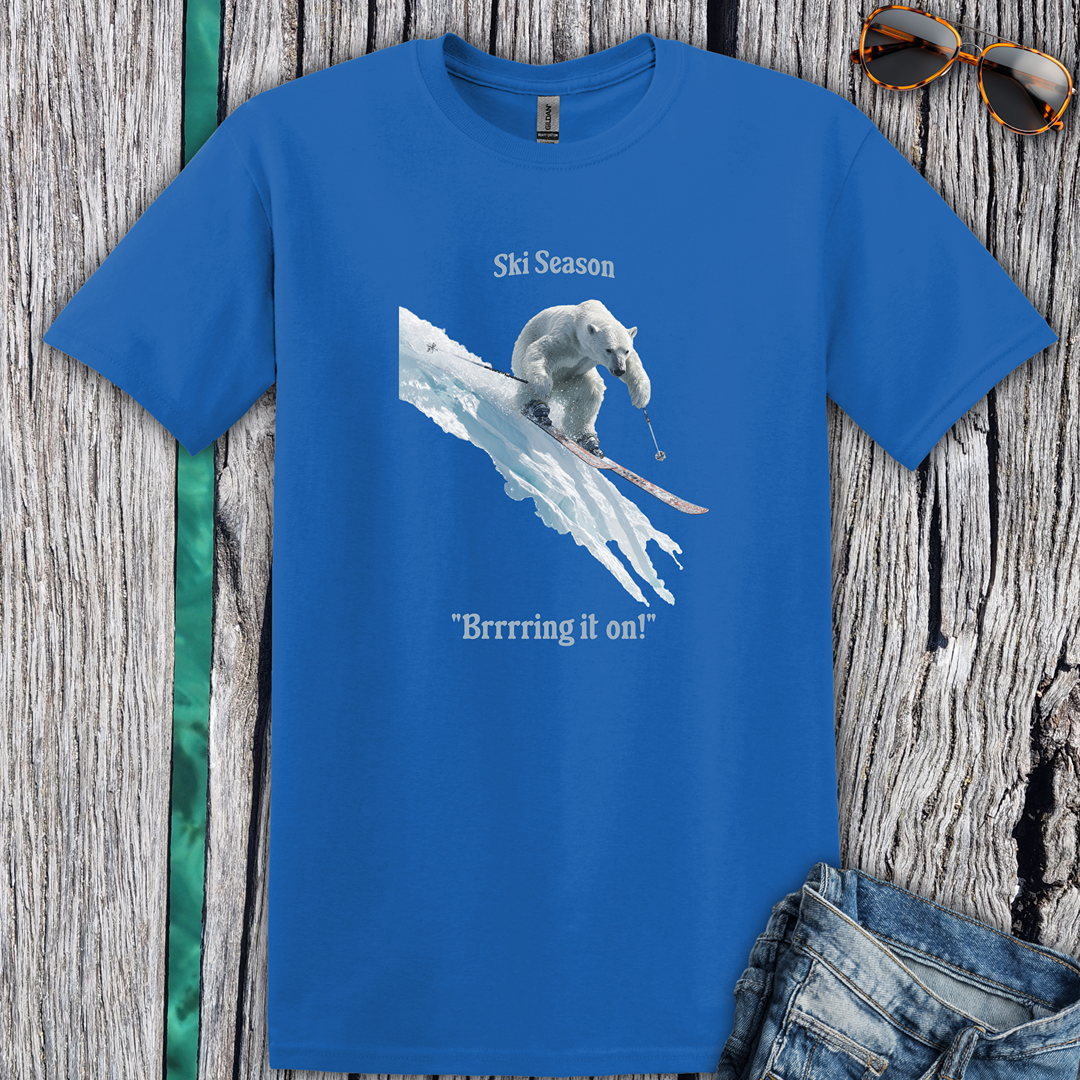 Ski Season Polar Bear T-Shirt