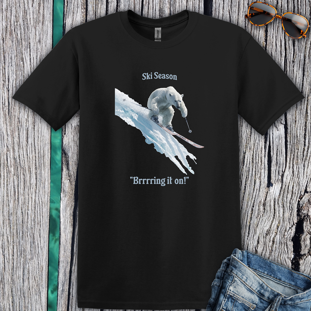 Ski Season Polar Bear T-Shirt