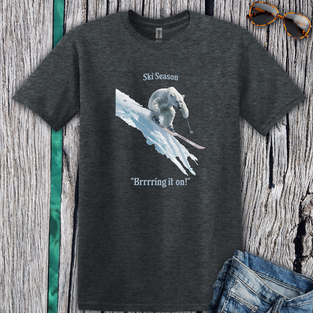 Ski Season Polar Bear T-Shirt