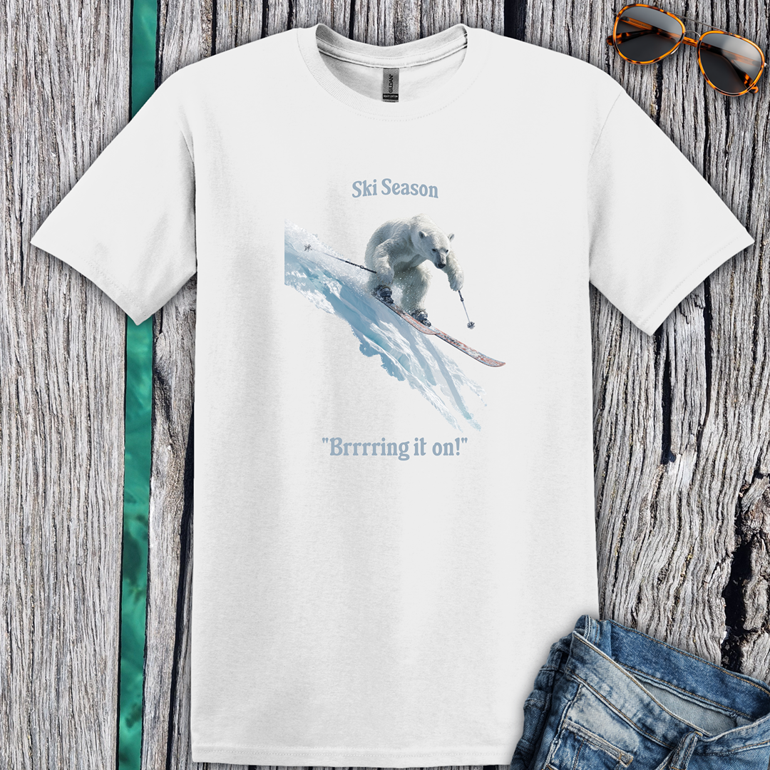 Ski Season Polar Bear T-Shirt