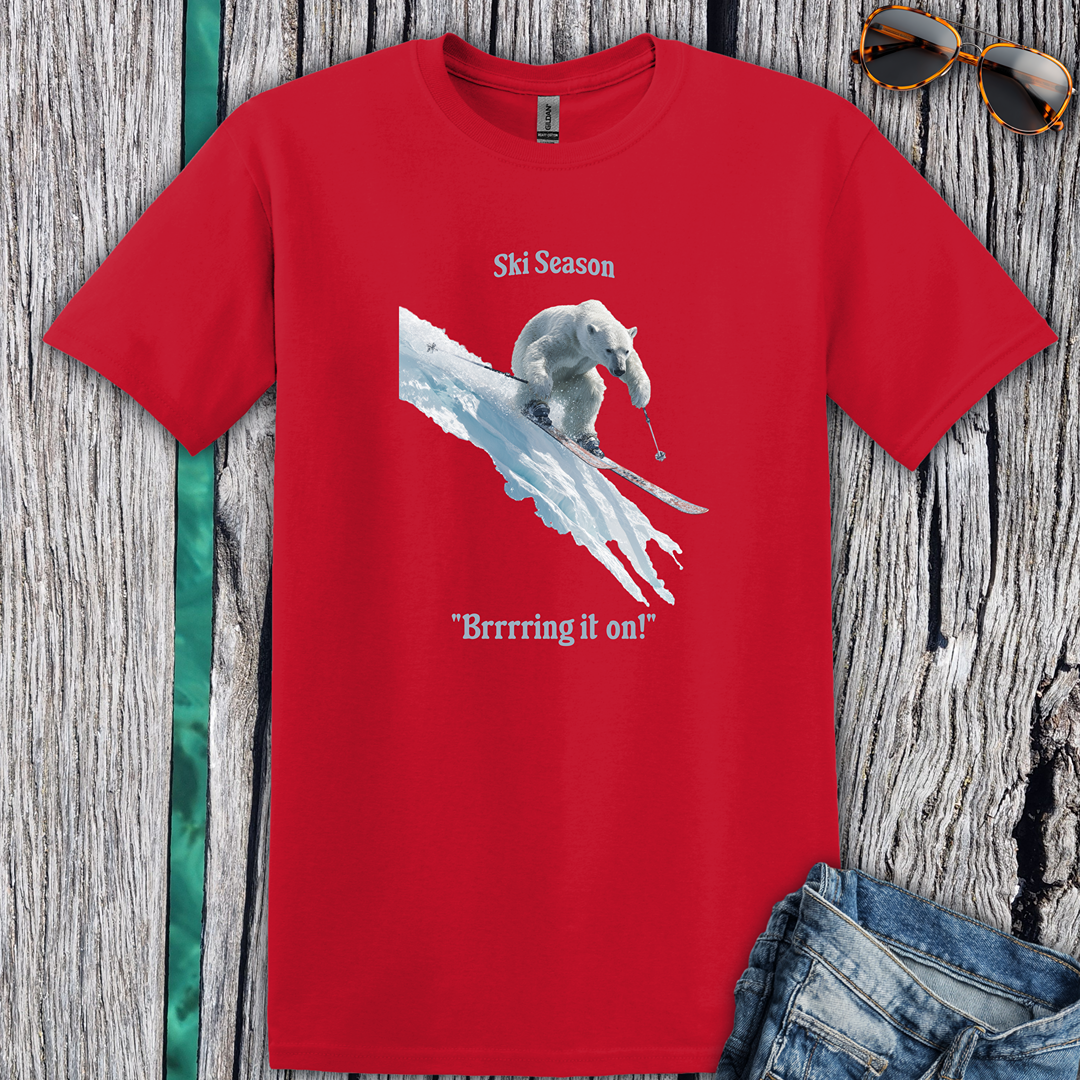 Ski Season Polar Bear T-Shirt