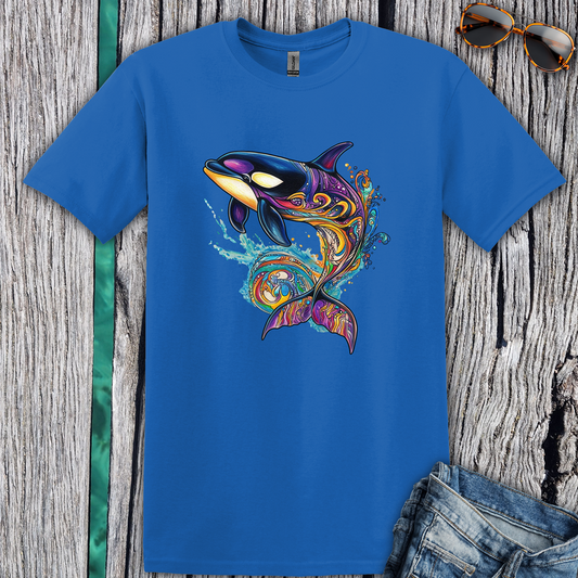 Colorful Orca Whale T-Shirt